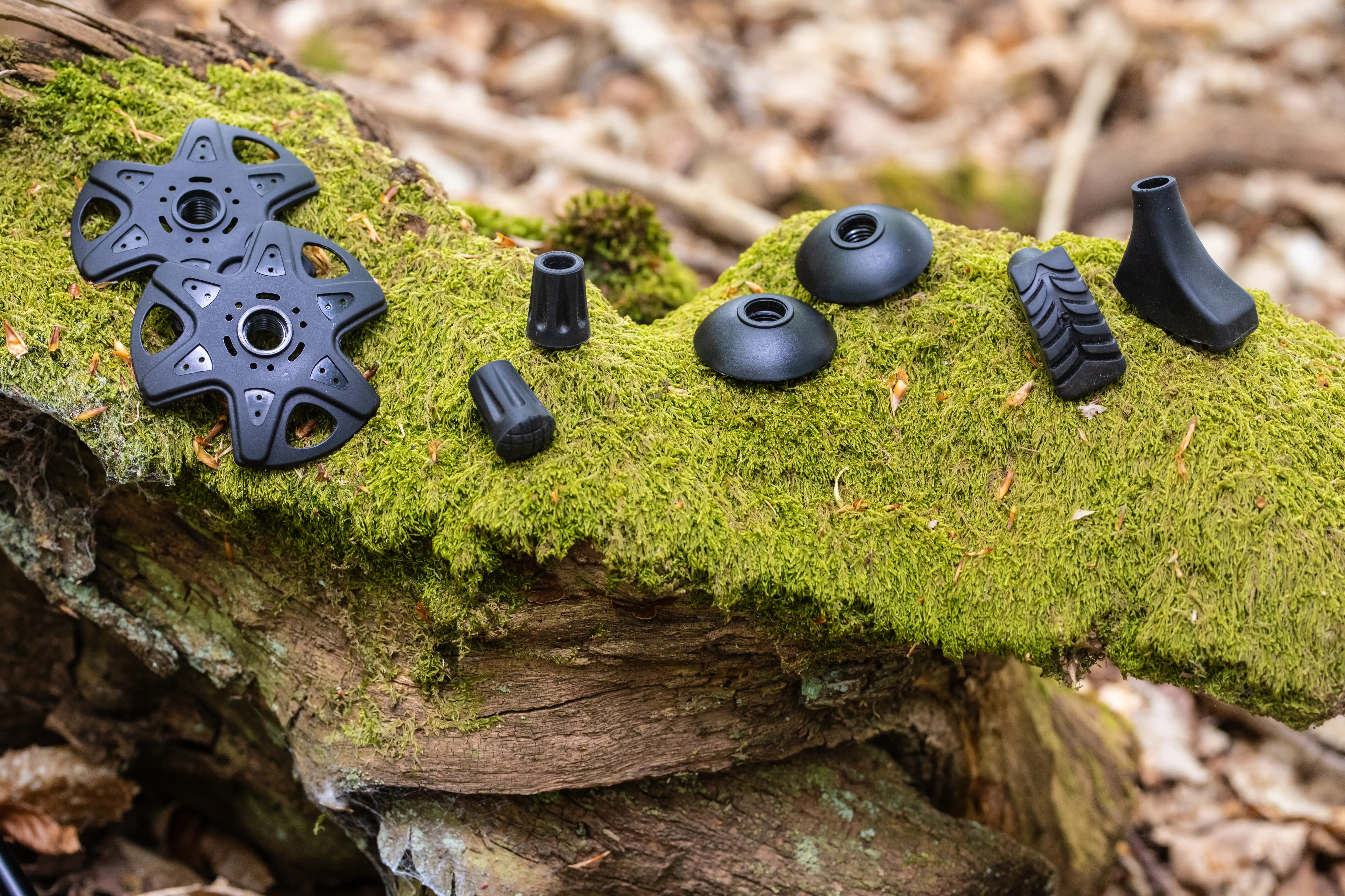 Embouts et rondelles pour bâtons de randonnée en bivouac